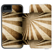 Achtergrond streeppatroon incipio iPhone portemonnee hoesje (Agenda Open)