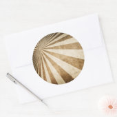 Achtergrond streeppatroon ronde sticker (Envelop)