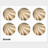 Achtergrond streeppatroon ronde sticker (Vel)