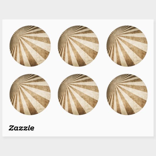 Achtergrond streeppatroon ronde sticker (Vel)