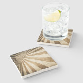 Achtergrond streeppatroon stenen onderzetter (Zijkant)