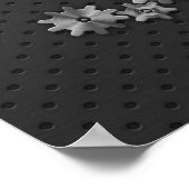 Achtergrond tandwieloverbrengingen poster (Hoek)