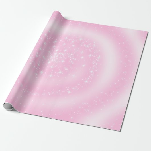 Achtergrond transparant sterrenstelsel cadeaupapier (Uitgerold)