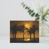 Achtergrond tropische lucht briefkaart (Staand voorkant)