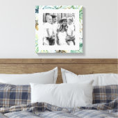 Achtergrond tropische oliefamilie foto canvas afdruk (Insitu (Slaapkamer))