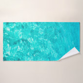 Achtergrond turkooizen waterpoel badhanddoek (Badhanddoek)