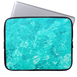 Achtergrond turkooizen waterpoel laptop sleeve