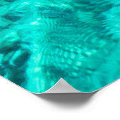 Achtergrond turkooizen waterpoel poster (Hoek)