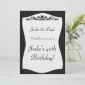  achtergrond - uitnodiging van de partij van Birth (Staand voorkant)