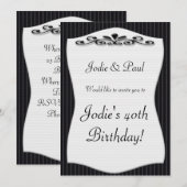  achtergrond - uitnodiging van de partij van Birth (Voorkant / Achterkant)