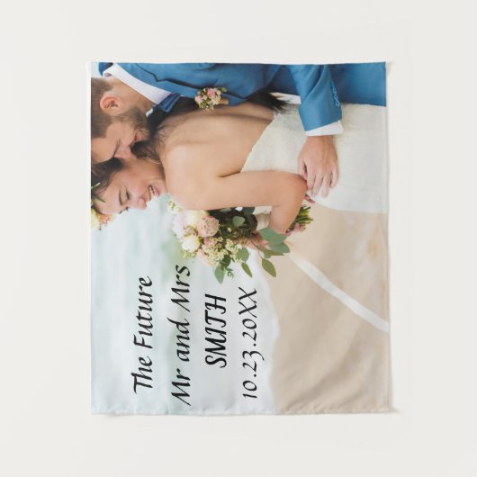 Achtergrond van aangepaste virtuele engagementpart wandkleed (Voorkant)