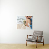 Achtergrond van aangepaste virtuele engagementpart wandkleed (In Situ (horizontaal))