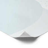 Achtergrond van afgeronde vormen in grijswaarden poster (Hoek)