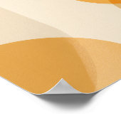 Achtergrond van afgeronde vormen in warme tinten poster (Hoek)