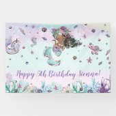 Achtergrond van Afrikaanse zeemeermaidepool op zat Spandoek (Horizontaal)