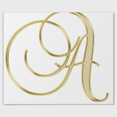 Achtergrond van alfabet letter initiaal cadeaupapier (Vlak)