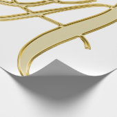 Achtergrond van alfabet letter initiaal cadeaupapier (Hoek)