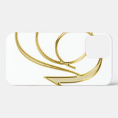 Achtergrond van alfabet letter initiaal Case-Mate iPhone case (Achterkant (horizontaal))
