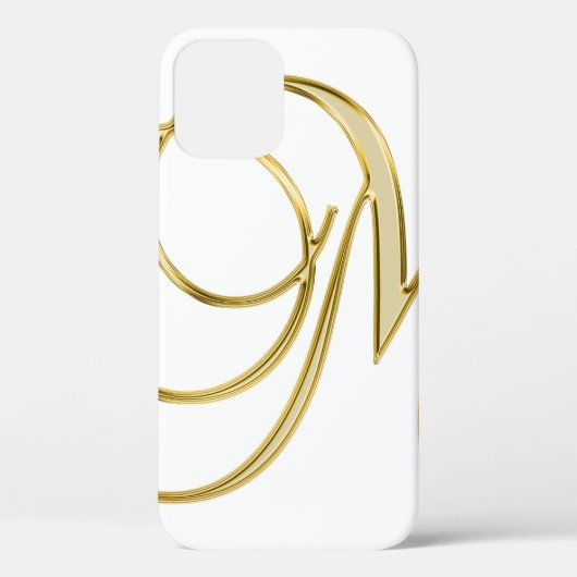 Achtergrond van alfabet letter initiaal Case-Mate iPhone case (Achterkant)