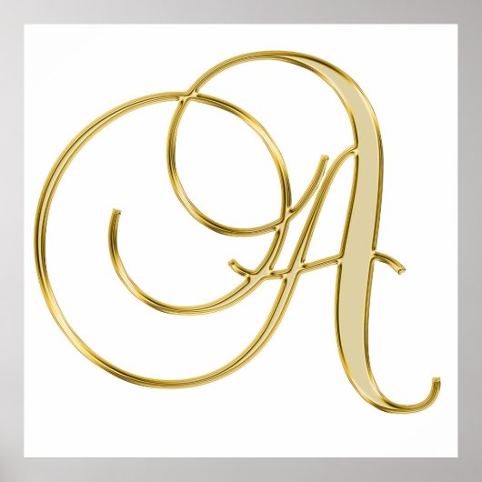 Achtergrond van alfabet letter initiaal poster (Voorkant)