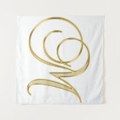 Achtergrond van alfabet letter initiaal wandkleed (Voorkant (horizontaal))