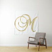 Achtergrond van alfabet letter initiaal wandkleed (In situ)