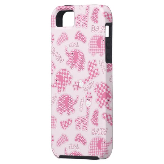achtergrond van babymeisje Case-Mate iPhone case (Achterkant Links)