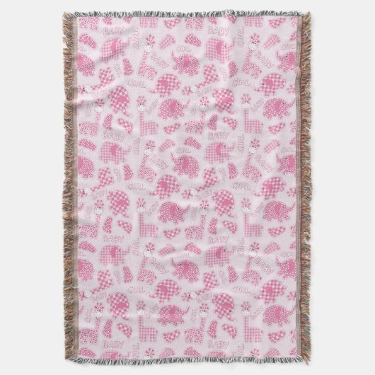 achtergrond van babymeisje deken (Voorkant Verticaal)