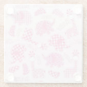 achtergrond van babymeisje glazen onderzetter (Achterkant)