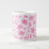 achtergrond van babymeisje grote koffiekop (Voorkant)