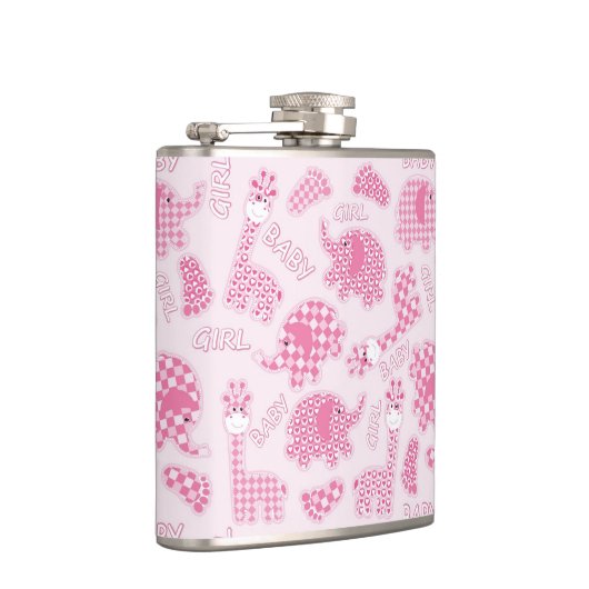 achtergrond van babymeisje heupfles (Rechts)