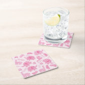 achtergrond van babymeisje kartonnen onderzetters (Insitu)