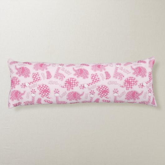 achtergrond van babymeisje lichaamskussen (Achterkant)