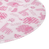 achtergrond van babymeisje snijplank (Hoek)