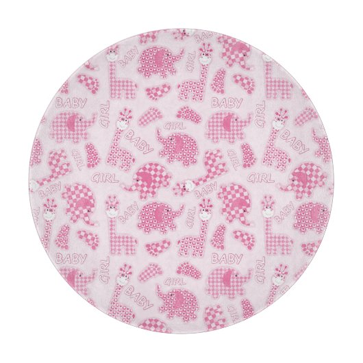 achtergrond van babymeisje snijplank (Voorkant)