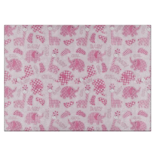 achtergrond van babymeisje snijplank (Voorkant)