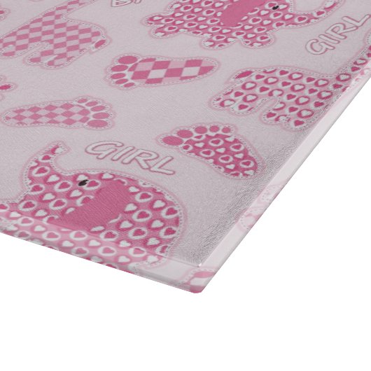 achtergrond van babymeisje snijplank (Hoek)