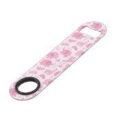 achtergrond van babymeisje speed flessenopener (Voorkant Gekanteld)