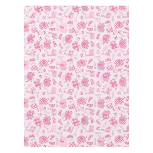 achtergrond van babymeisje tafelkleed (Voorkant)