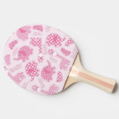 achtergrond van babymeisje tafeltennisbatje (Zijkant)