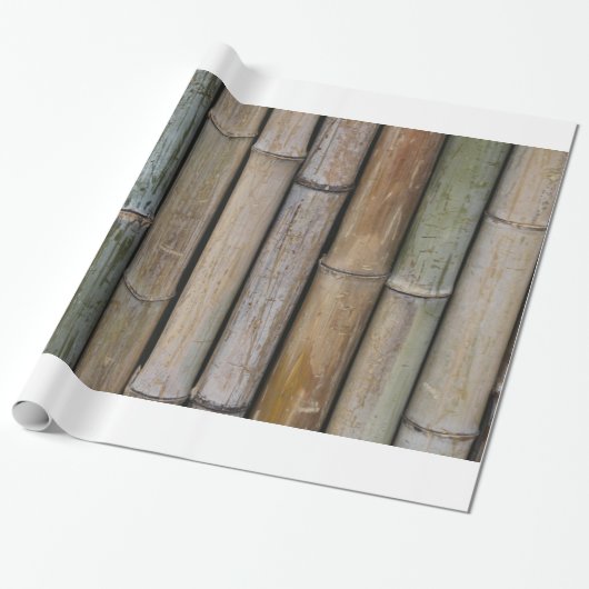 Achtergrond van Bamboe Cadeaupapier (Uitgerold)