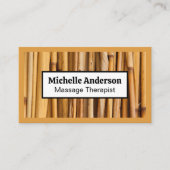 Achtergrond van Bamboe Visitekaartje (Voorkant)