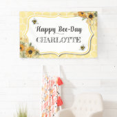 Achtergrond van Banner bij Honey Bee Birthday (Insitu)