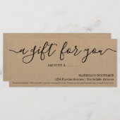 Achtergrond van bedrijfscadeaucertificaat (Voorkant / Achterkant)