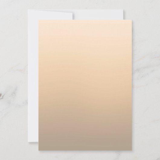 Achtergrond van beige Ombre Save The Date (Achterkant)