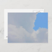Achtergrond van blauwe lucht en wolken. briefkaart (Voorkant / Achterkant)