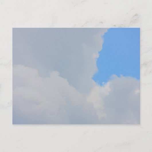 Achtergrond van blauwe lucht en wolken. briefkaart (Voorkant)