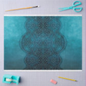 Achtergrond van Blauwgroen ontwerp van elastische  Tissuepapier (Craft)