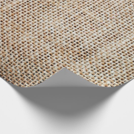 Achtergrond van bolap-hessian cadeaupapier (Hoek)