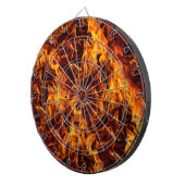 Achtergrond van brandweerpatroon dartbord (Voorkant Rechts)